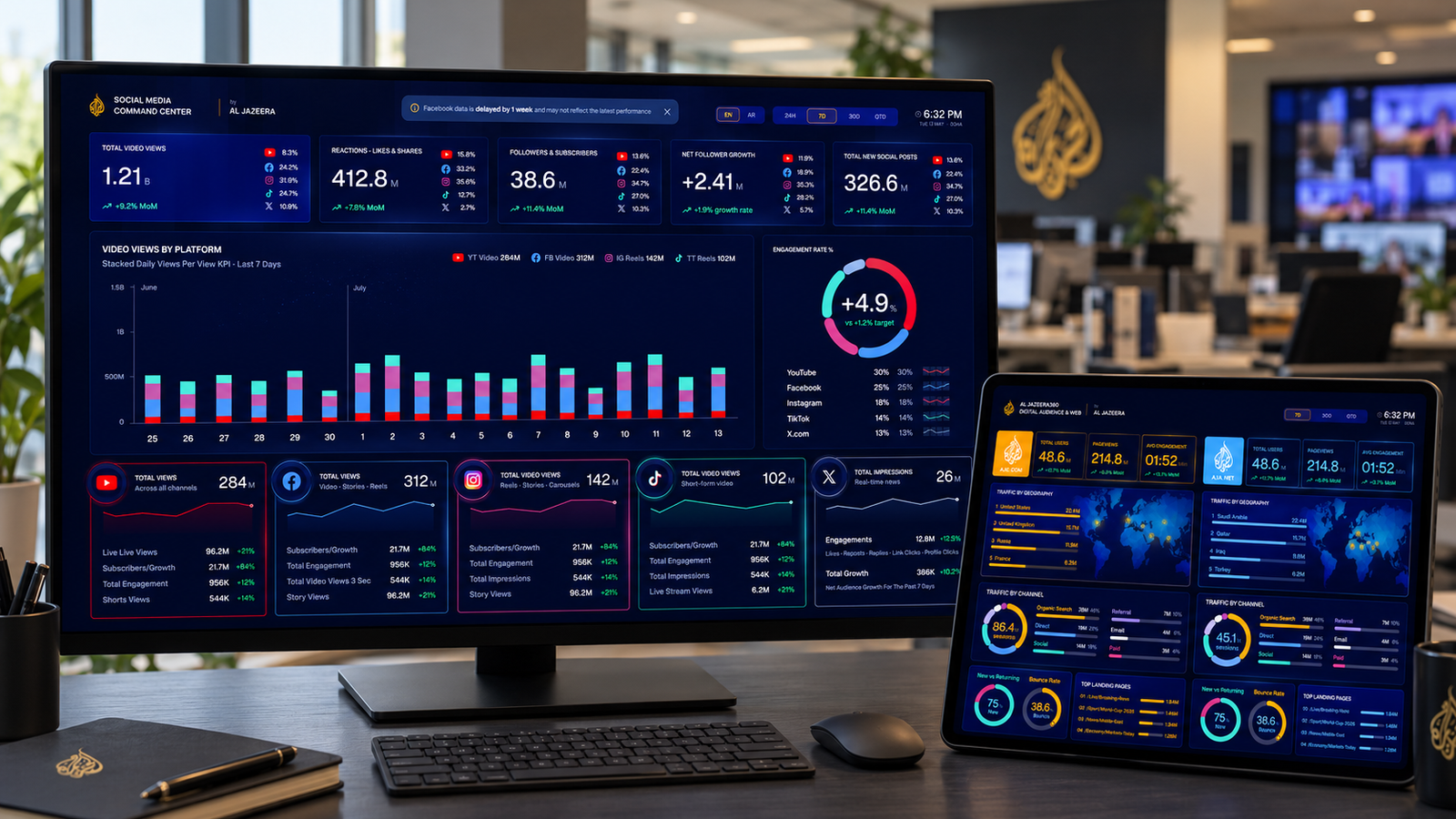 Al Jazeera executive analytics workspace