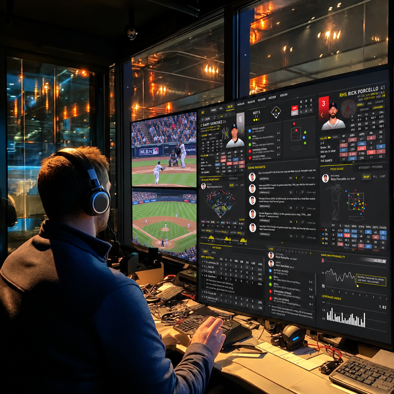 FOX.ai MLB broadcast workspace