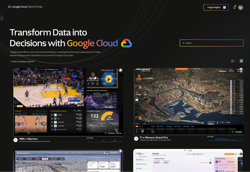 Google Cloud Demo Portal